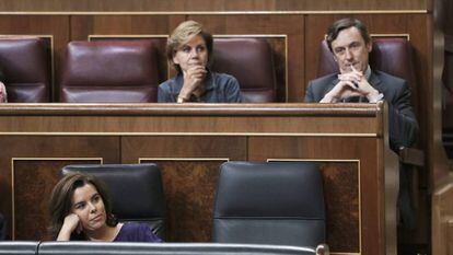 Senior PP officials in Congress, where their party has 137 seats out of 350.