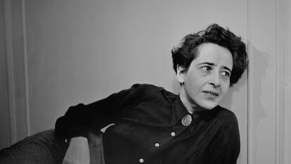 The philosopher Hannah Arendt (1906 -1975), pictured in 1949.