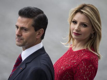 President Enrique Peña Nieto and his wife, first lady Angélica Rivera.
