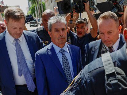 Carlos De Oliveira, the property manager of former U.S. President Donald Trump's Mar-a-Lago estate, leaves the federal court, in Miami, Florida, U.S. July 31, 2023.