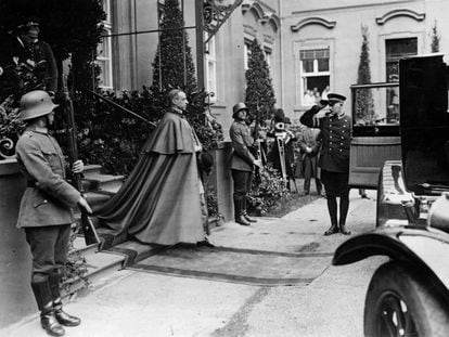 Eugenio Pacelli before he became Pope Pius XII, during a 1929 visit to Berlin as the Vatican’s secretary of state.