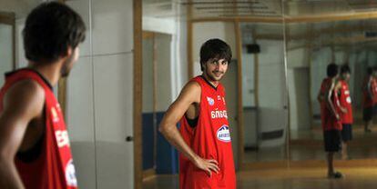 Ricky Rubio in Madrid where the Spain team is preparing for the European Championships.
