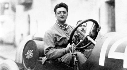 Enzo Ferrari, when he was a driver for the Alfa Romeo racing team.