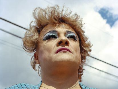 Saúl Armendáriz, alias Cassandro, photographed in El Paso, Texas, in 2018.