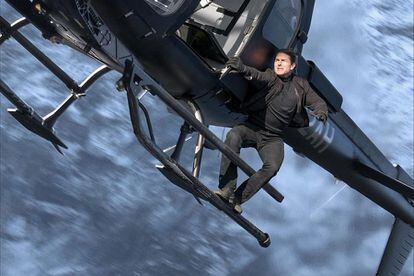 Tom Cruise has never taken part in a superhero movie. Above, a scene from 'Mission Impossible 6'