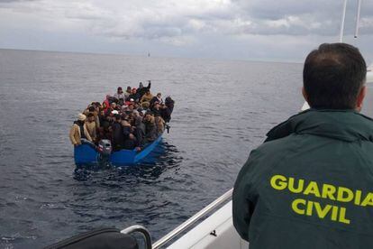 Migrants rescued by Spain on January 16.