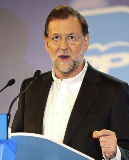 Mariano Rajoy on the campaign trail in Salamanca.