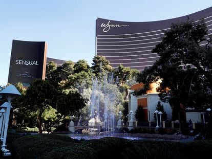 An exterior view Wynn hotel-casino in Las Vegas, Nevada, U.S., February 7, 2018.