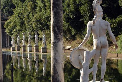 The Canopus pond, at the Villa Adriana near Rome.