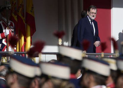 Prime Minister Mariano Rajoy during the parade.