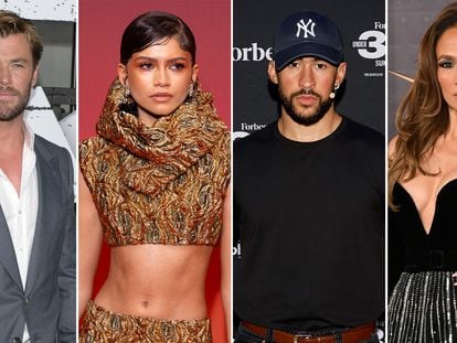 Chris Hemsworth, Zendaya, Bad Bunny and Jennifer Lopez, who will host the gala at the Metropolitan Museum in New York on May 6, 2024.