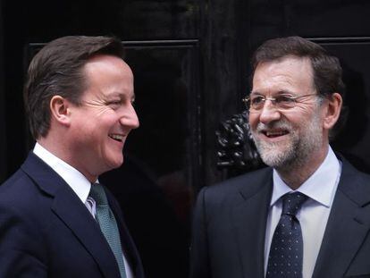 David Cameron and Mariano Rajoy at 10 Downing Street this week.