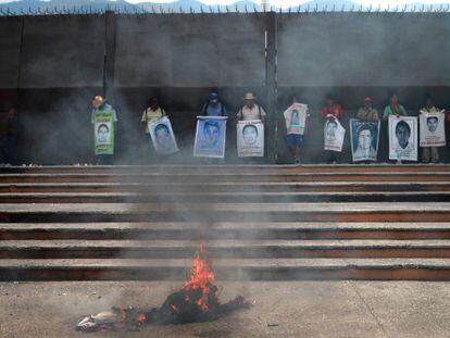 A protest held in Guerrero state over the Iguala massacre.