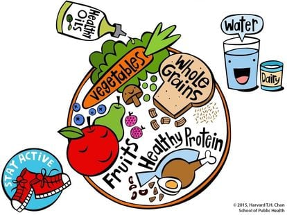 Harvard's visual guide to eating healthy.