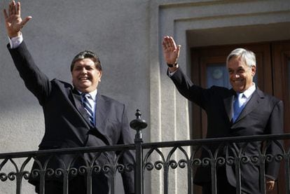 The president of Peru, Alan García, and Chile, Sebastián Piñera, who both praised the US operation to hunt down Osama bin Laden.