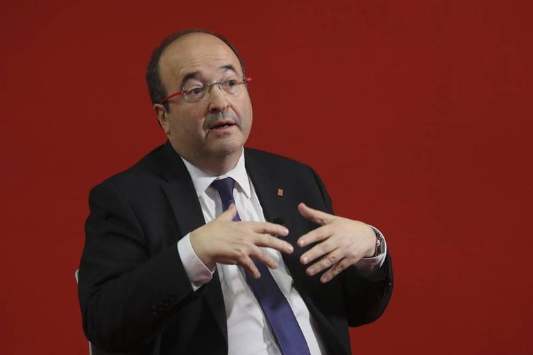 Miquel Iceta during the interview