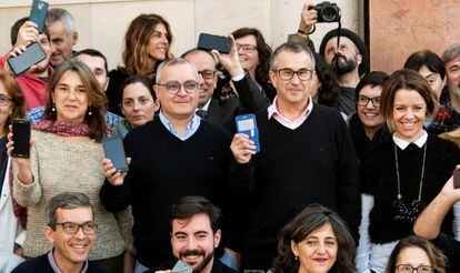 Journalists from the ‘Diario de Mallorca’ protest the court's decision.