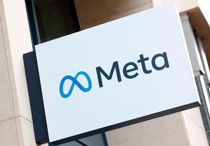 The logo of Meta Platforms' business group