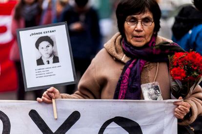 Mother of a disappeared person during Augusto Pinochet´s dictatorship, in Chile.