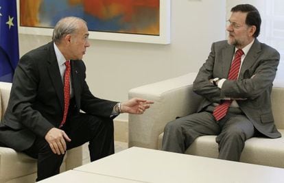 Gurría and Rajoy in a file photo.