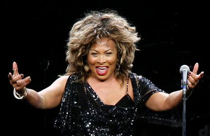 Tina Turner, at a concert in Cologne (Germany), in 2009.