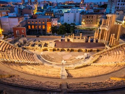 The Roman theater in Cartagena (Murcia).