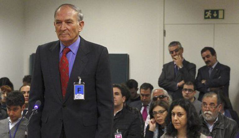Former Civil Guard Captain Jesús Muñecas Aguilar appears before the High Court.
