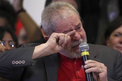 Lula at his press conference on Thursday.