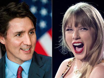 Canada's Prime Minister Justin Trudeau and singer/songwriter Taylor Swift.