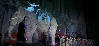 The Elephant's Journey arrives in the Spanish capital on Saturday.