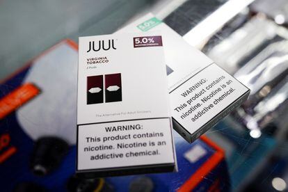 Juul vape cartridges in an Atlanta store in 2018.
