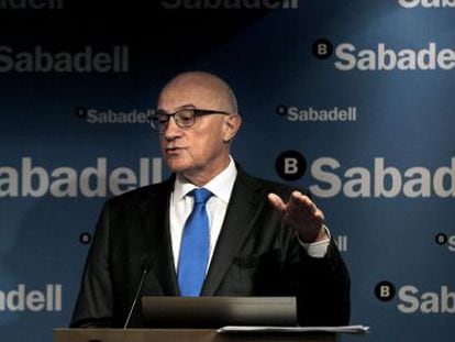 Banco Sabadell chairman Josep Oliu.