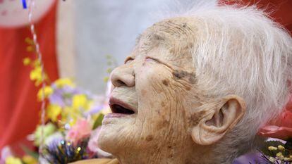 Kane Tanaka at her 117th birthday.