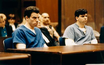 The brothers Lyle and Erik Menéndez during their trial.