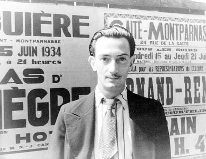 Portrait of Salvador Dalí in 1934.