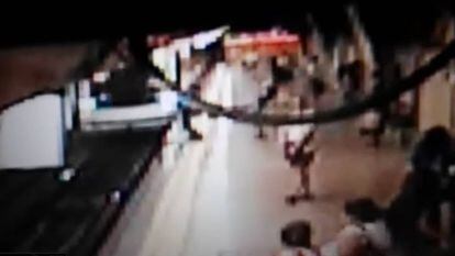 Security camera footage of the attack.