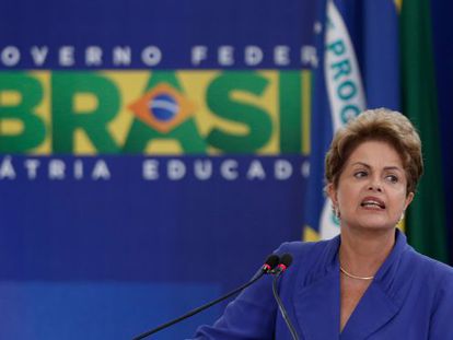 President Rousseff announces anti-corruption measures on Wednesday.