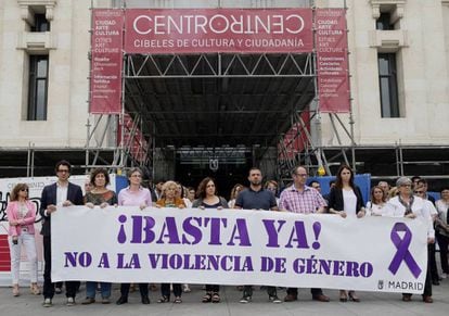 A Madrid protest against gender violence in May 2017.