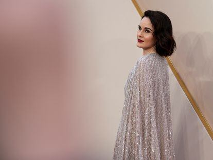 Cast member Michelle Dockery arrives for the world premiere of 'Downton Abbey: A New Era' in London, Britain.