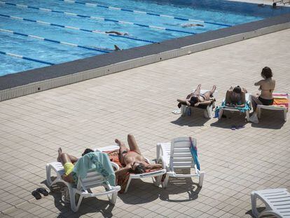 Picornell swimming center in Barcelona.
