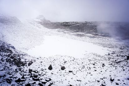 Conejeras glacier covered in snow this past November.
