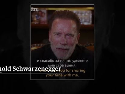 Arnold Schwarzenegger has posted a video with a message for Russian citizens.
