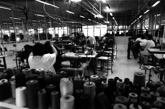 A Zara factory in the 1990s.