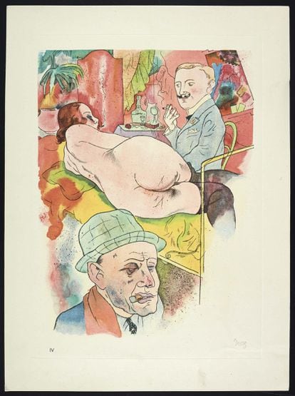'Ecce Homo' (1921), by George Grosz, is exhibited at the Reina Sofía.