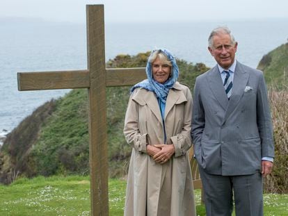 Charles and Camilla on a visit to Corrymeela Ballycastle on May 22, 2015 in Antrim, Northern Ireland.