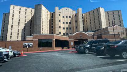 The Fulton County Jail is shown April 11, 2023, in Atlanta.