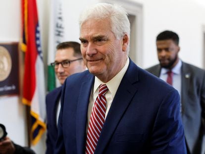 Minnesota Congressman Tom Emmer, upon arrival at the Capitol this Tuesday.