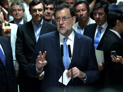 Acting Prime Minister Mariano Rajoy in Congress on Thursday.