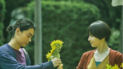  An image from the film 'A Hundred Flowers' (2022), by Genki Kawamura. 

