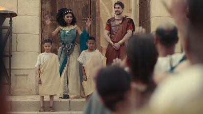 A scene from the Netflix docudrama 'Queen Cleopatra.'